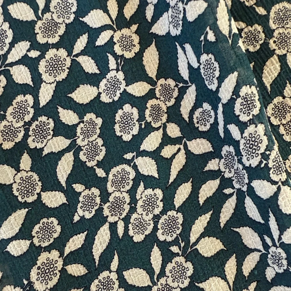 ba&sh Teal and Light Blue Floral Midi Dress - Picture 4 of 8